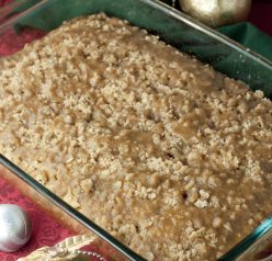 Eggnog Crumble Coffee Cake recipe is a wonderful holiday dessert or breakfast cake full of eggnog flavor that is a nice change of pace from all of the cookies, fudge, and candy!